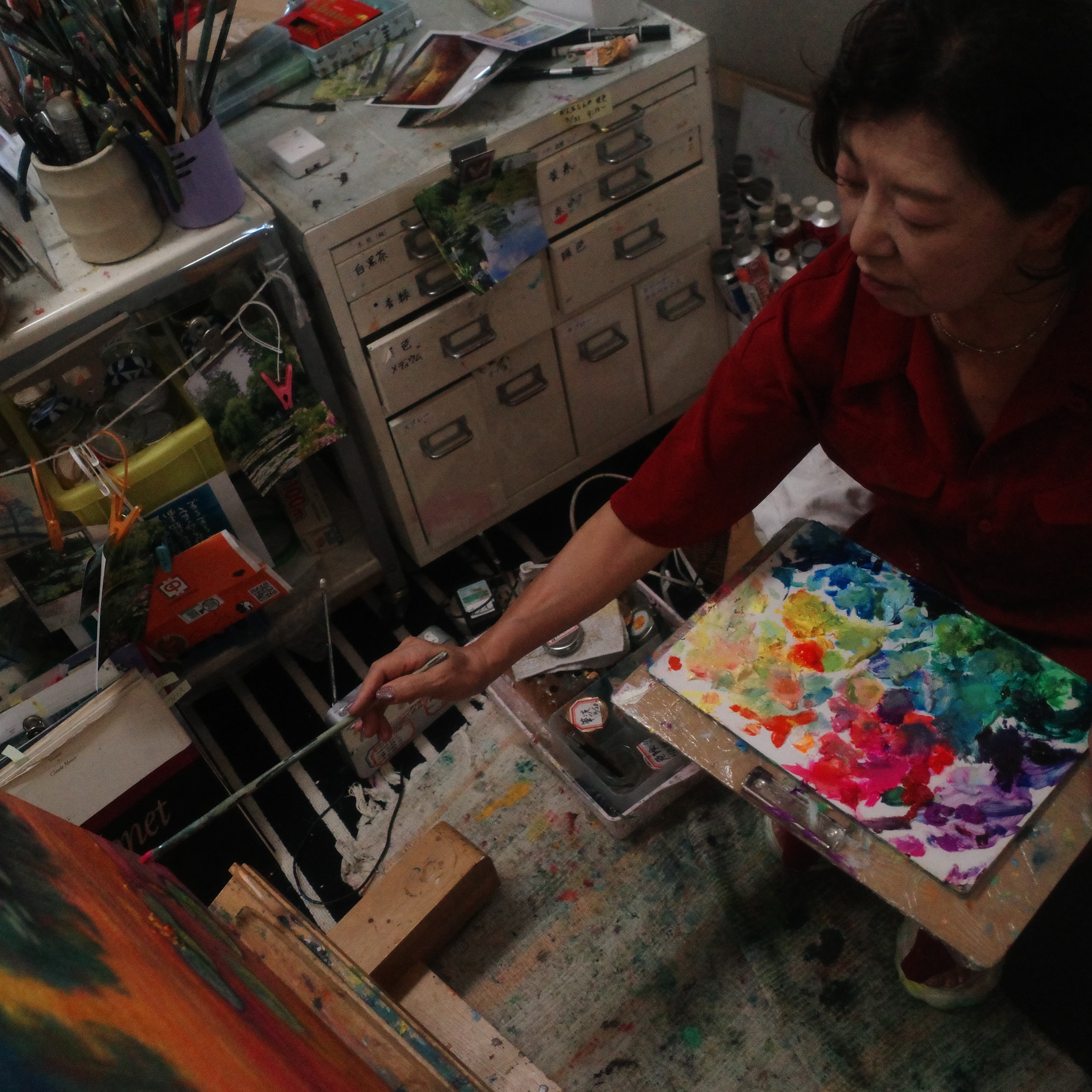 油彩画
